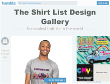 Tablet Screenshot of designs.theshirtlist.com